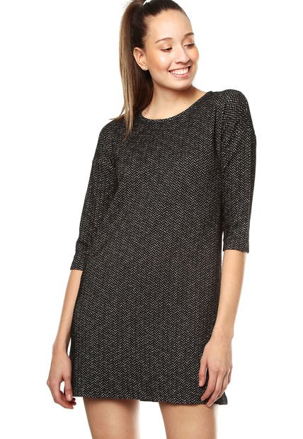 Vestido Negro Humo MNG