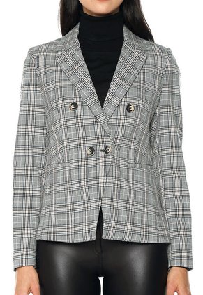 Blazer Gris-Negro-Blanco MNG
