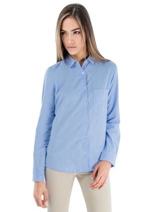 Camisa MNG Azul Celeste