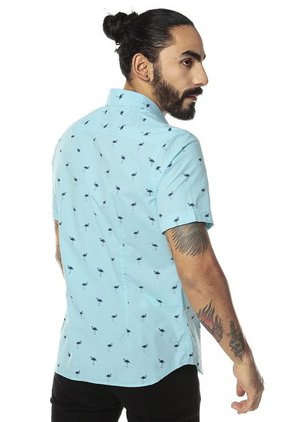 Camisa Azul Aguamarina MNG