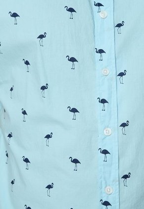 Camisa Azul Aguamarina MNG