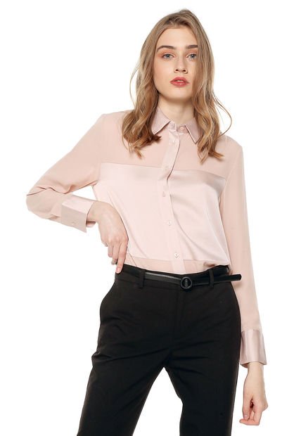 Camisa  MNG  BIMA Rosa