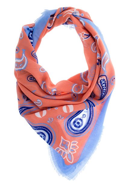 Bufanda Azul-Naranja MNG