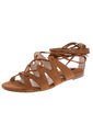 Sandalia Plana Miel MNG de MNG