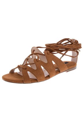 Sandalia Plana Miel MNG