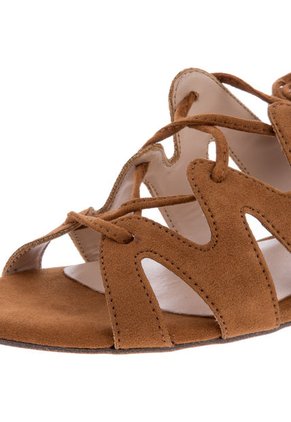 Sandalia Plana Miel MNG