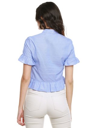 Blusa Azul Celeste MNG