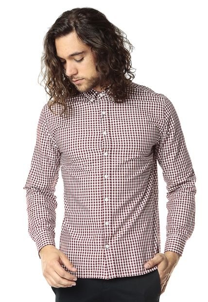 Camisa Roja-Blanca MNG