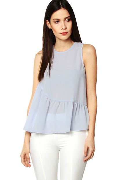 Blusa Azul Celeste MNG