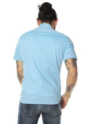 Camisa Azul Turquesa MNG