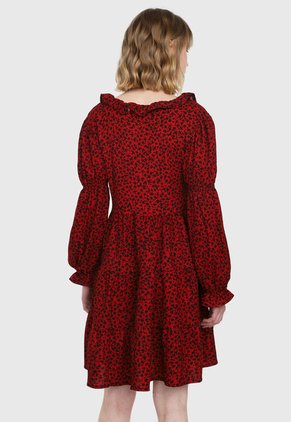 Vestido Rojo-Negro MNG