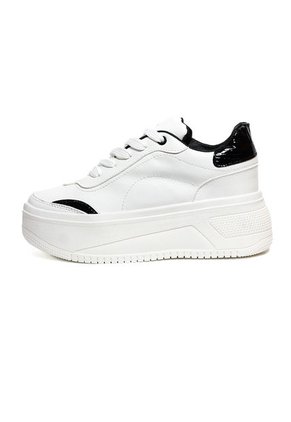 Tenis Blanco-Negro Maniqueo Eclipse