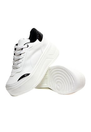 Tenis Blanco-Negro Maniqueo Eclipse