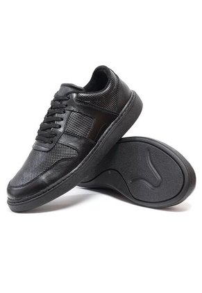 Zapatos Cuero Negro Maniqueo Silente