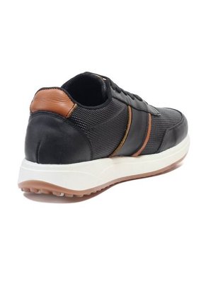 Zapatos Cuero Negro-Miel Maniqueo Bravur