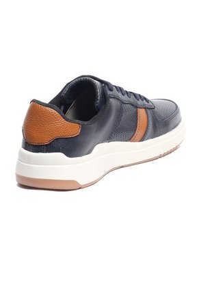 Zapatos Cuero Azul-Miel Maniqueo Walker