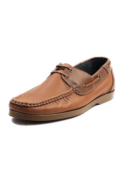 Mocasines Cuero Miel-Café Maniqueo Roger