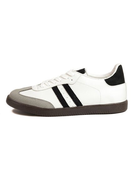 Tenis Blanco X Negro Maniqueo Mamba