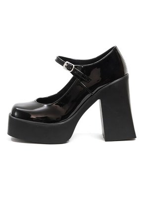 Zapatos Tacón Mujer Negro Maniqueo Gira