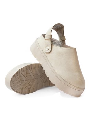 Mules Maniqueo Moka Beige