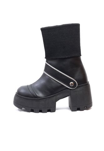 Botines Negro Maniqueo Amatista Maniqueo