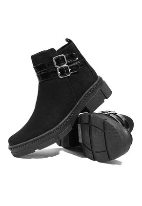 Botines Negro Maniqueo Mónaco