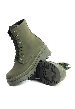 Botines Verde Maniqueo Amber