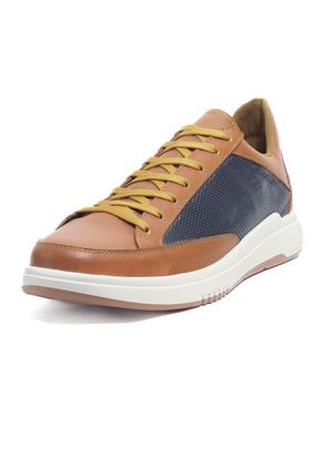 Zapatos Cuero Miel-Azul Maniqueo Forge