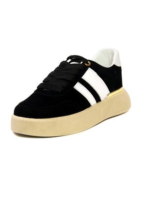 Tenis Mujer Negro Maniqueo Kai