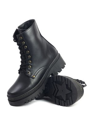 Botines Negro Maniqueo Amber