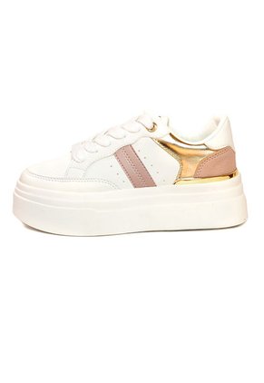 Tenis Mujer Talco-Rosa-Dorado Maniqueo Infinity