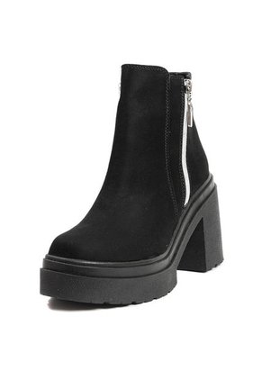 Botín Mujer Negro Maniqueo Font