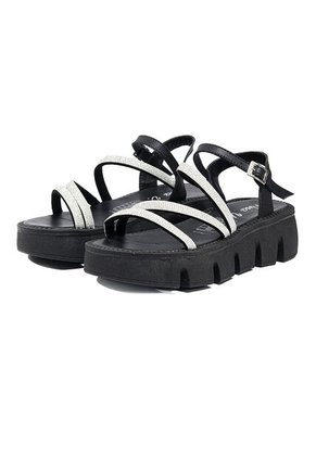 Sandalias Negro Maniqueo Brisa