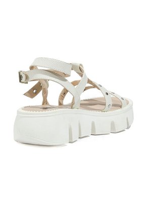 Sandalias Blanco Maniqueo Arena