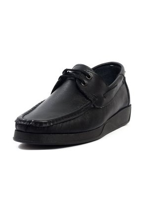 Zapato Colegial Niño Cuero Negro Maniqueo Marrone