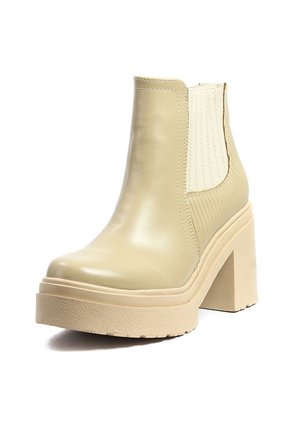 Botines Mujer Beige Maniqueo Gia