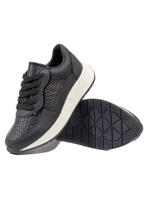 Tenis Negro Maniqueo Golden