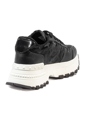 Tenis Negro Maniqueo Heel