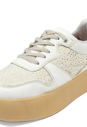 Tenis Beige Maniqueo Retro