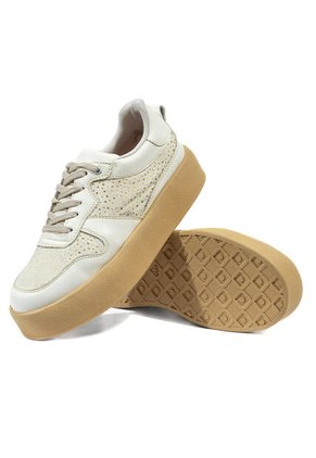 Tenis Beige Maniqueo Retro