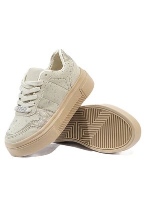 Tenis Beige Maniqueo Fierce