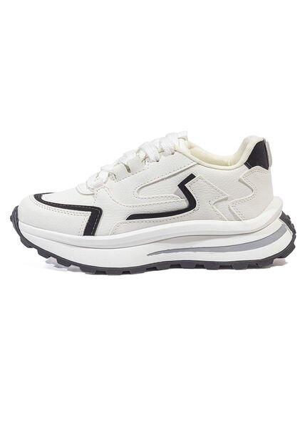 Tenis Blanco-Negro Maniqueo Stepz 