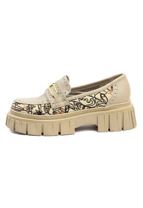 Mocasín Mujer Beige Maniqueo Hera