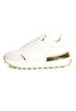 Tenis Blanco-Dorado Maniqueo Celeste de Maniqueo