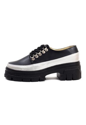 Zapatos Mujer Negro-Dorado Maniqueo Tiny