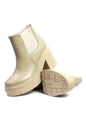 Botines Mujer Beige Maniqueo Gia