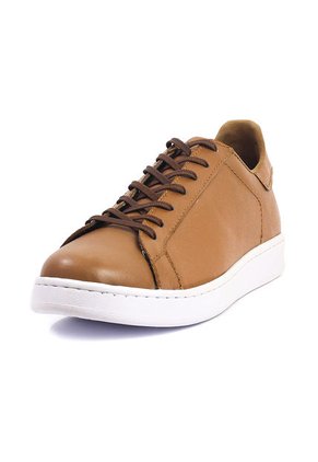 Tenis Cuero Miel Maniqueo Steve