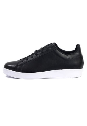 Tenis Cuero Negro Maniqueo Steve Maniqueo