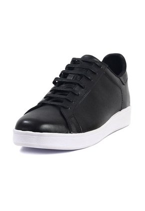 Tenis Cuero Negro Maniqueo Steve