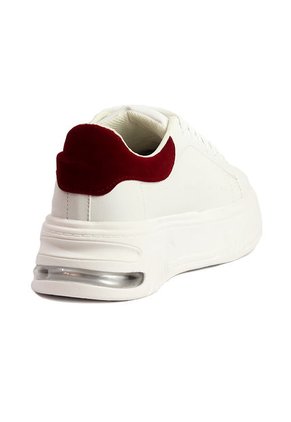 Tenis Blanco-Rojo Maniqueo Queen